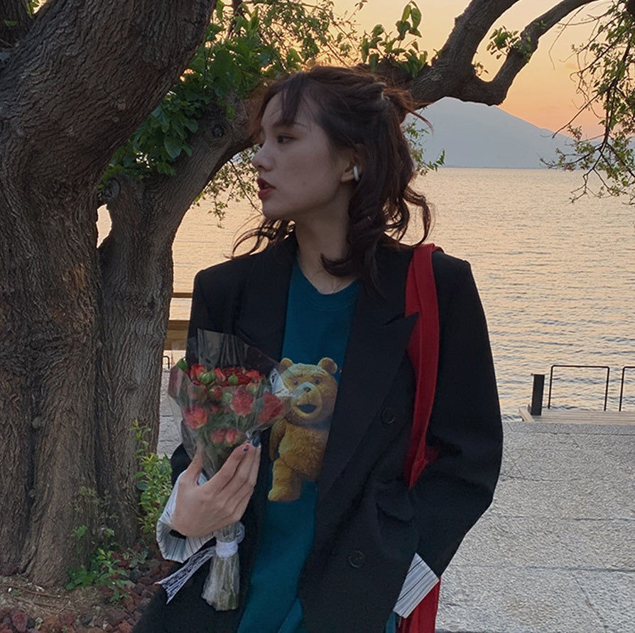 Donna – Non-iron Casual Blazer Top voor Vrouwen