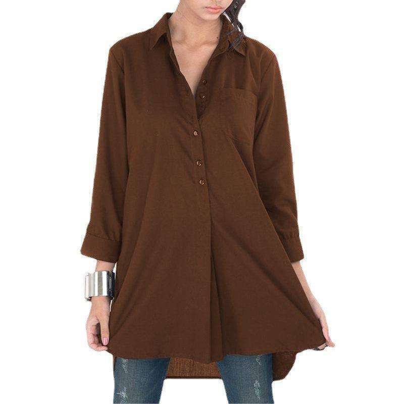 Women's Tunic Casual Long Sleeve Oversized Top