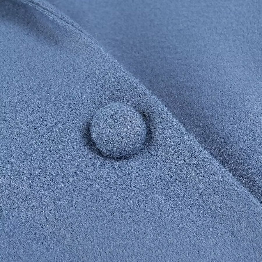 Laura – Vierkante Kraag Met Kwastjes Blazer