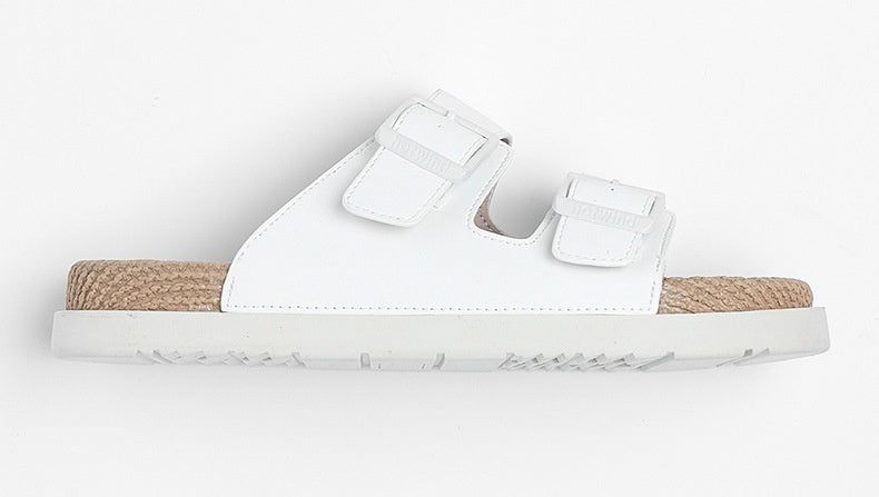 Mathew – Elastische Massageslippers met Jute Touw