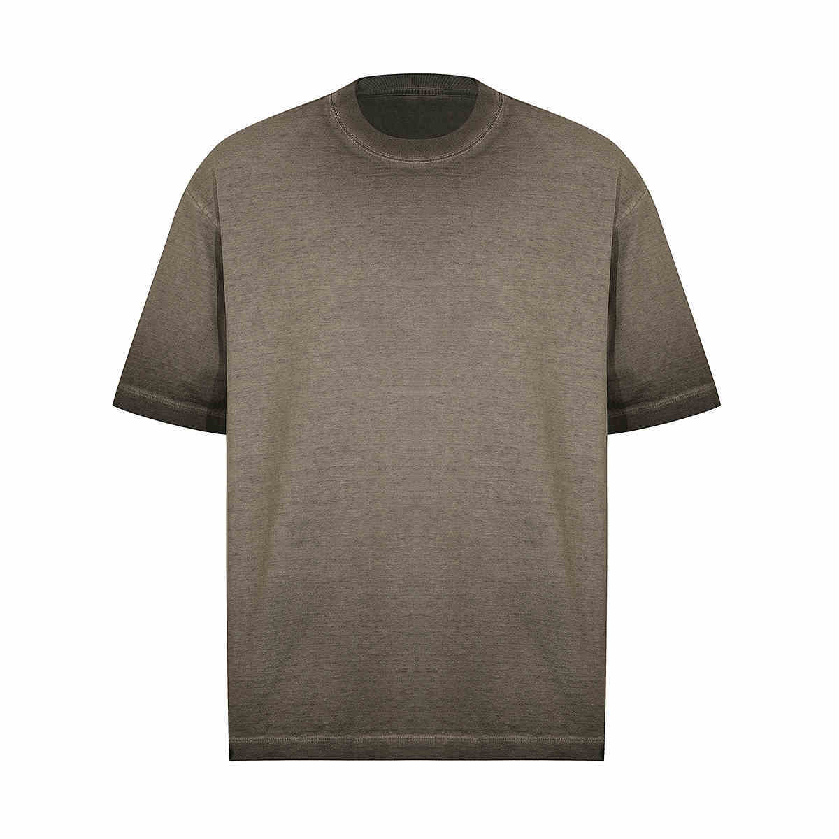 Juliet – Zwaar Gewassen Oversized Katoenen T-shirt met Korte Mouwen