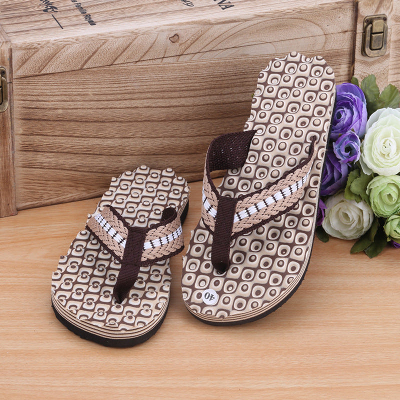 Denis – Slippers met Spiralvormig Patroon en Antislip EVA Zool