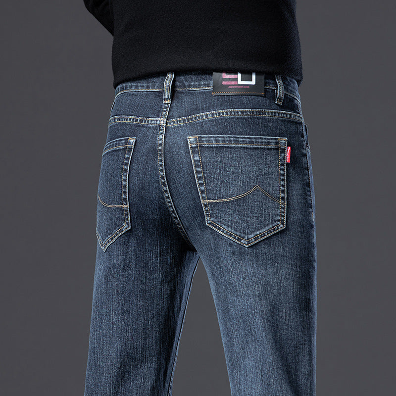 Gabriel – Rechte Slim Fit Jeans voor Mannen met Fleece Voering