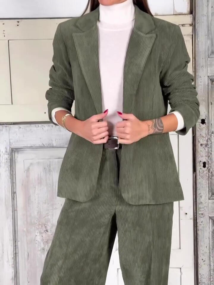 Jay – Corduroy Blazer en Broek Set voor Heren