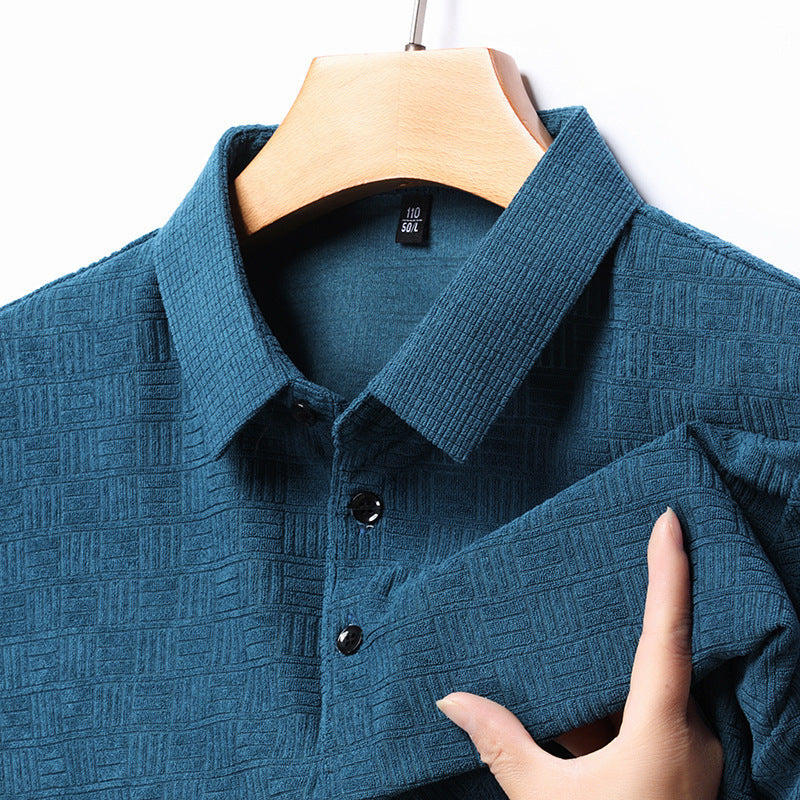 Jacob – Korte Mouwen Polo met Mahjong Ruit