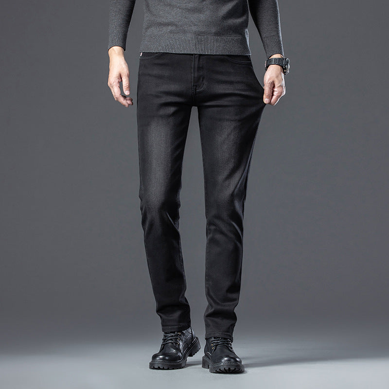 Gabriel – Rechte Slim Fit Jeans voor Mannen met Fleece Voering