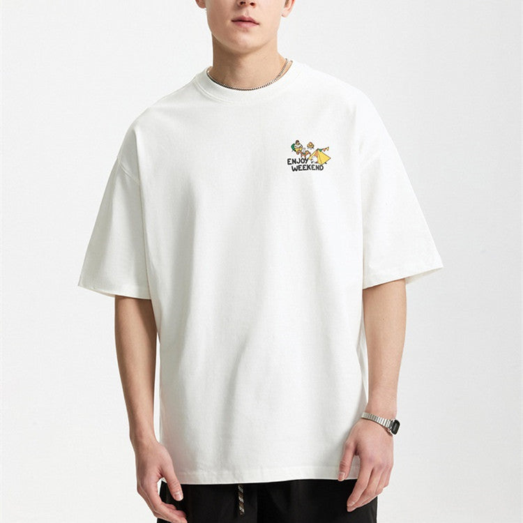 Leah – Outdoor Camping T-shirt met Landschapsprint