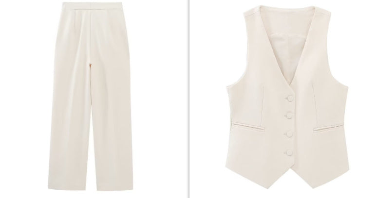 Marie – Lange Dubbelgerijpte Blazer voor Dames