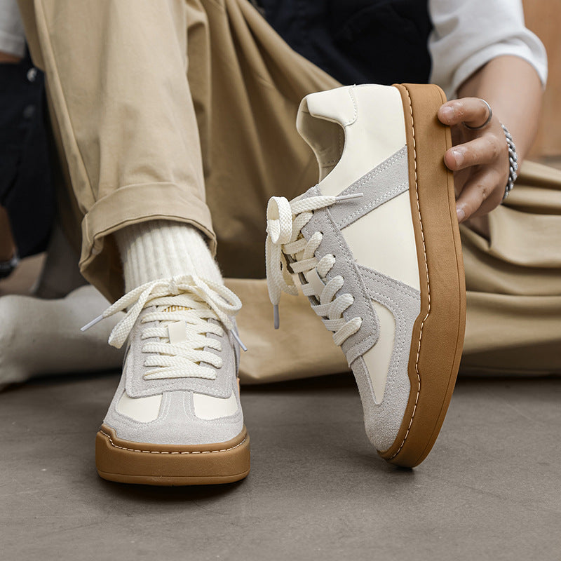 Terry – Witte Trainingsschoenen voor Heren in Populaire Japanse Stijl