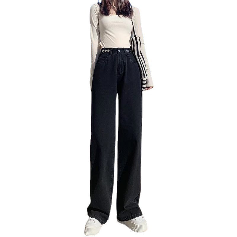 Sara – Hoge Taille Rechte Jeans