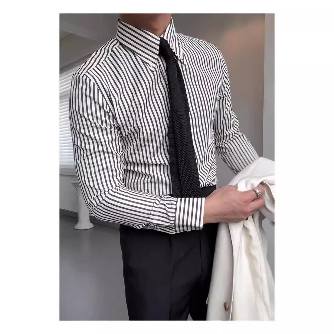 Howard – Slim Fit Gestreept Overhemd voor Heren