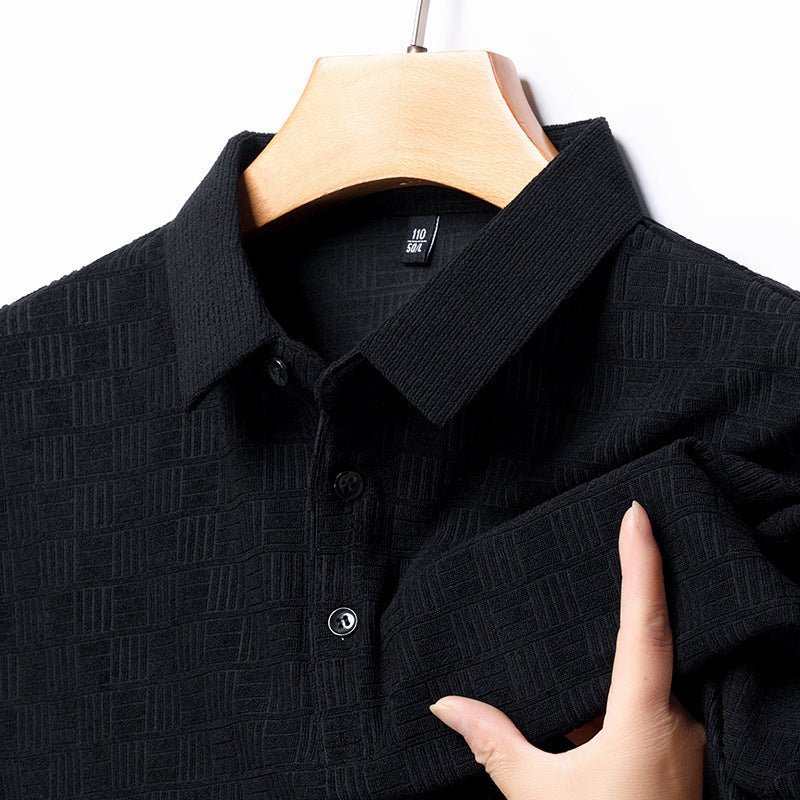 Jacob – Korte Mouwen Polo met Mahjong Ruit