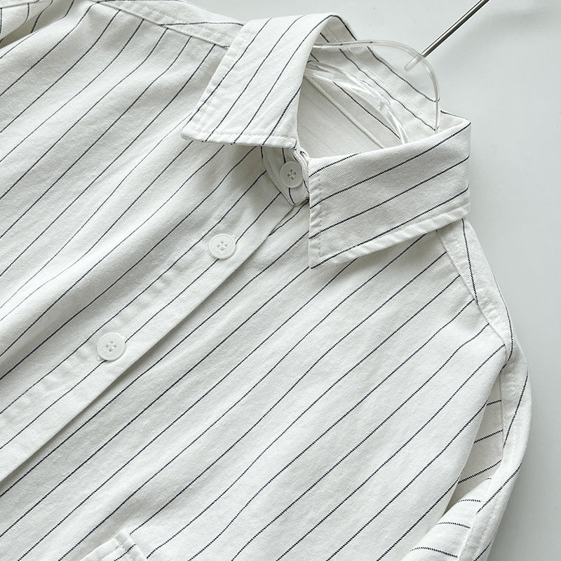 Natasha – Lange Mouwen Casual Overhemd met Zak Boyfriend Stijl