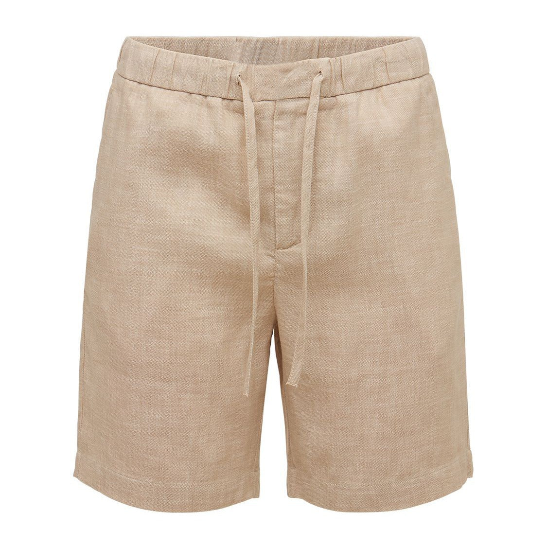 Ronnie – Casual Korte Broek van Ijszijde in Effen Japanse Stijl