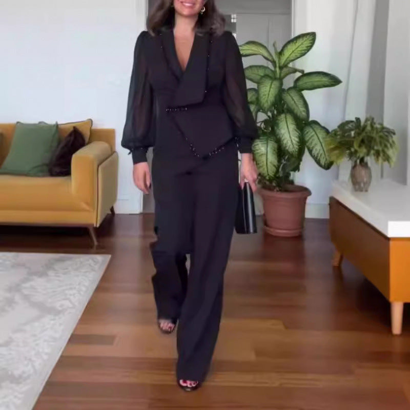 Waist-controlled Wide Leg Jumpsuit