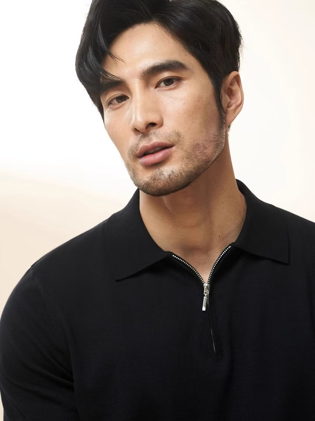 Patrick – Luxe Polo met Ritssluiting en Korte Mouwen