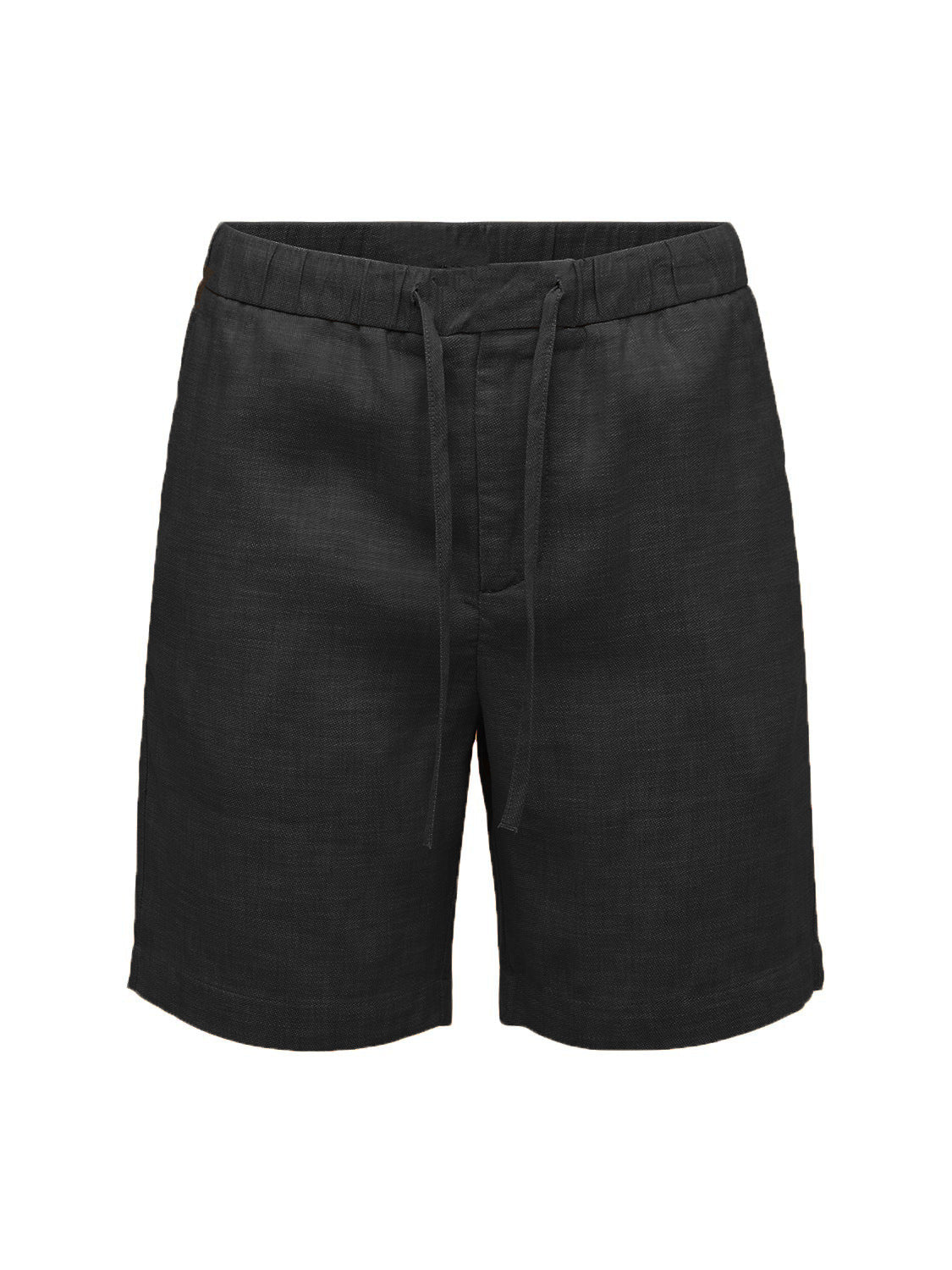 Ronnie – Casual Korte Broek van Ijszijde in Effen Japanse Stijl