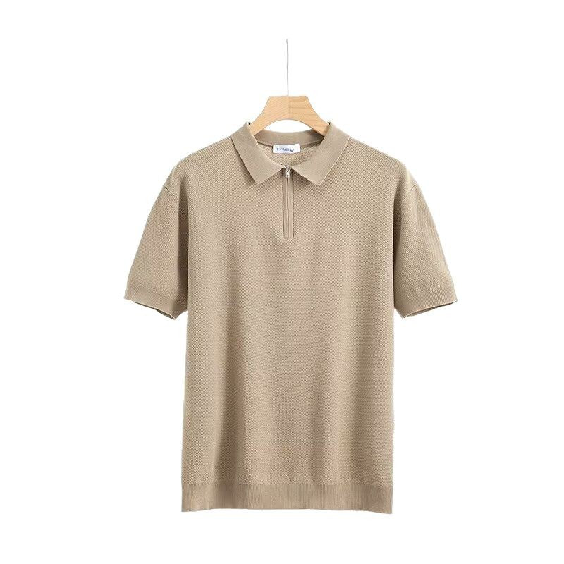Patrick – Luxe Polo met Ritssluiting en Korte Mouwen