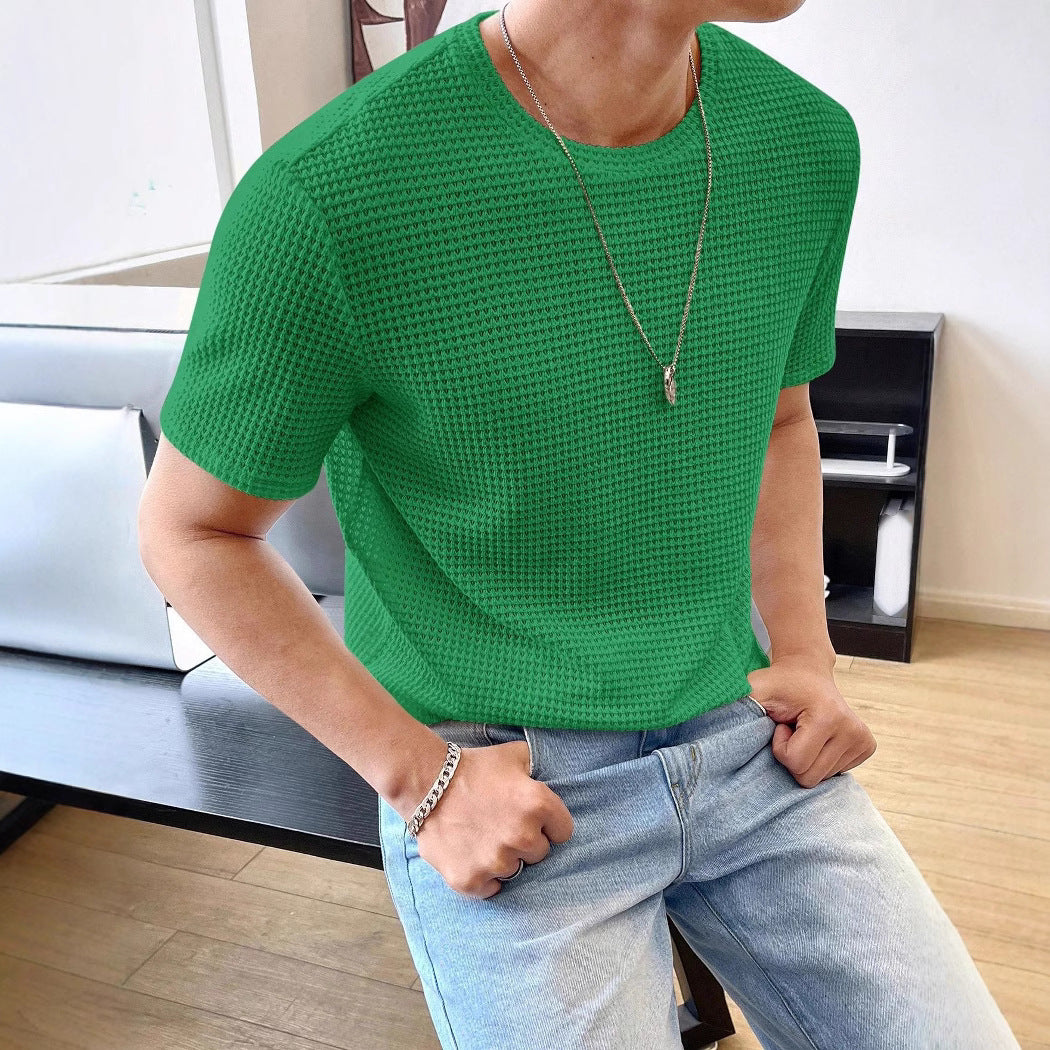 Austin – Losse Korte Mouw T-shirt in Effen Kleur