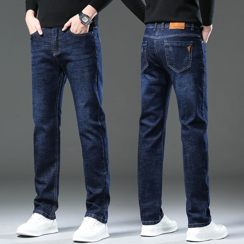 Jake – Losse Rechte Jeans met Hoge Stretch