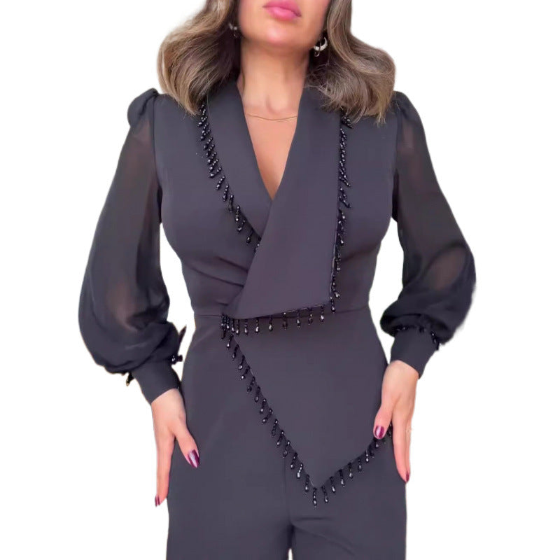 Waist-controlled Wide Leg Jumpsuit