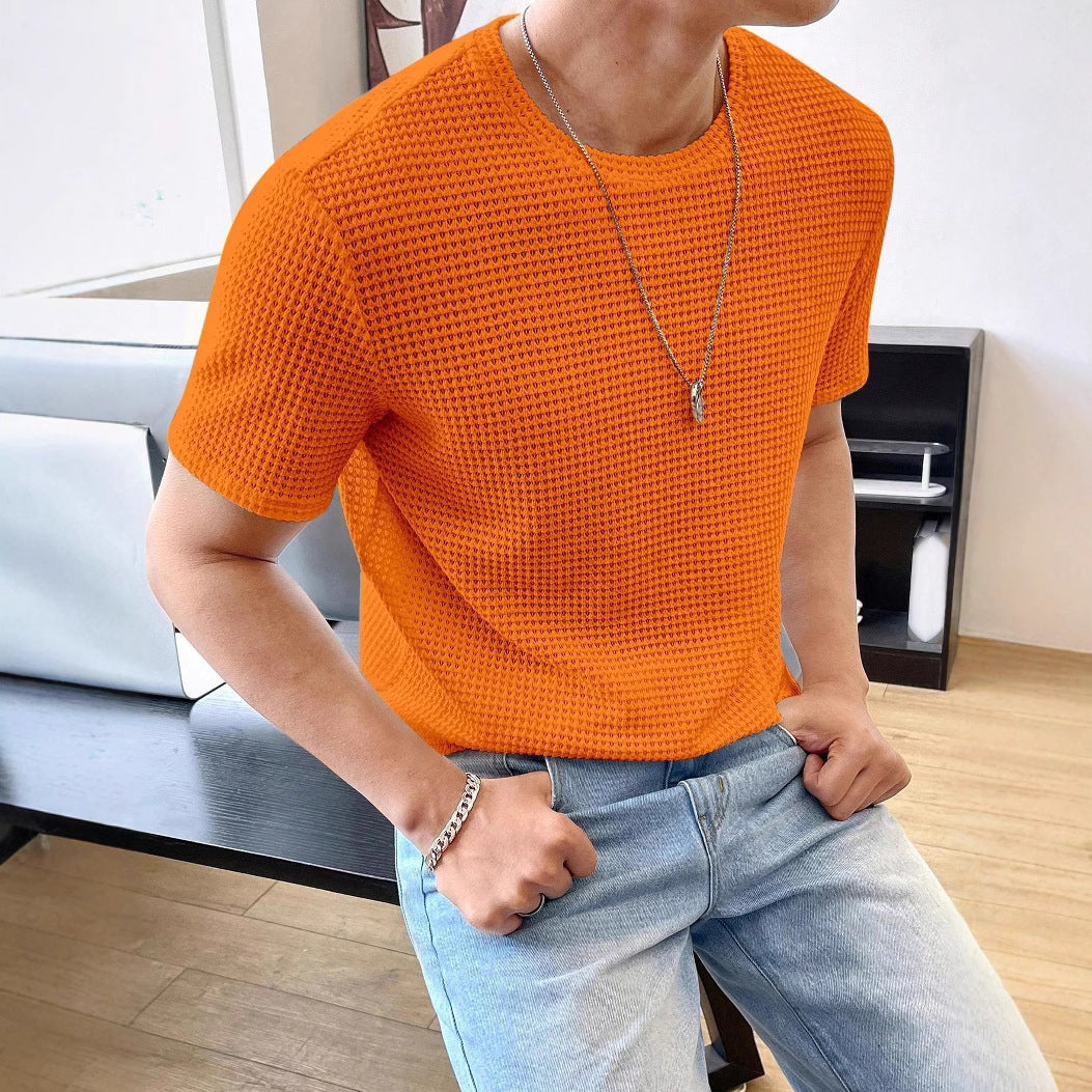Austin – Losse Korte Mouw T-shirt in Effen Kleur