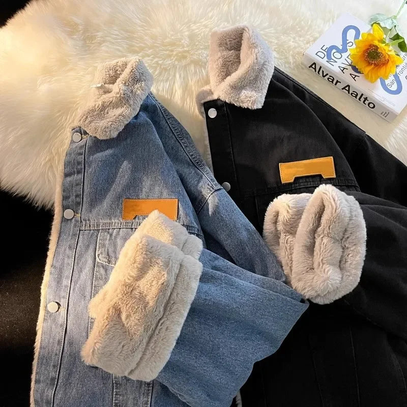 Garry - Dikke Gewatteerde Jeansjack met Fleece voor Mannen