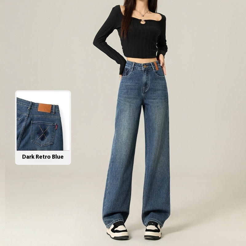 Claire – Retro Geborduurde Jeans Voor Dames