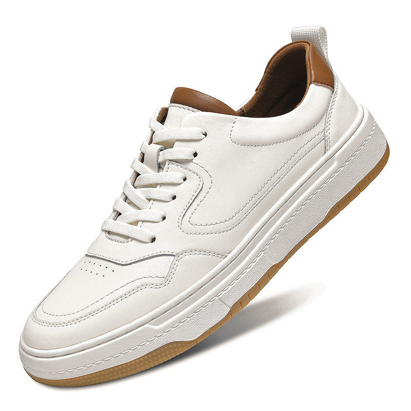Nicholas – Witte Lage Sneakers met Premium Vegan Leer