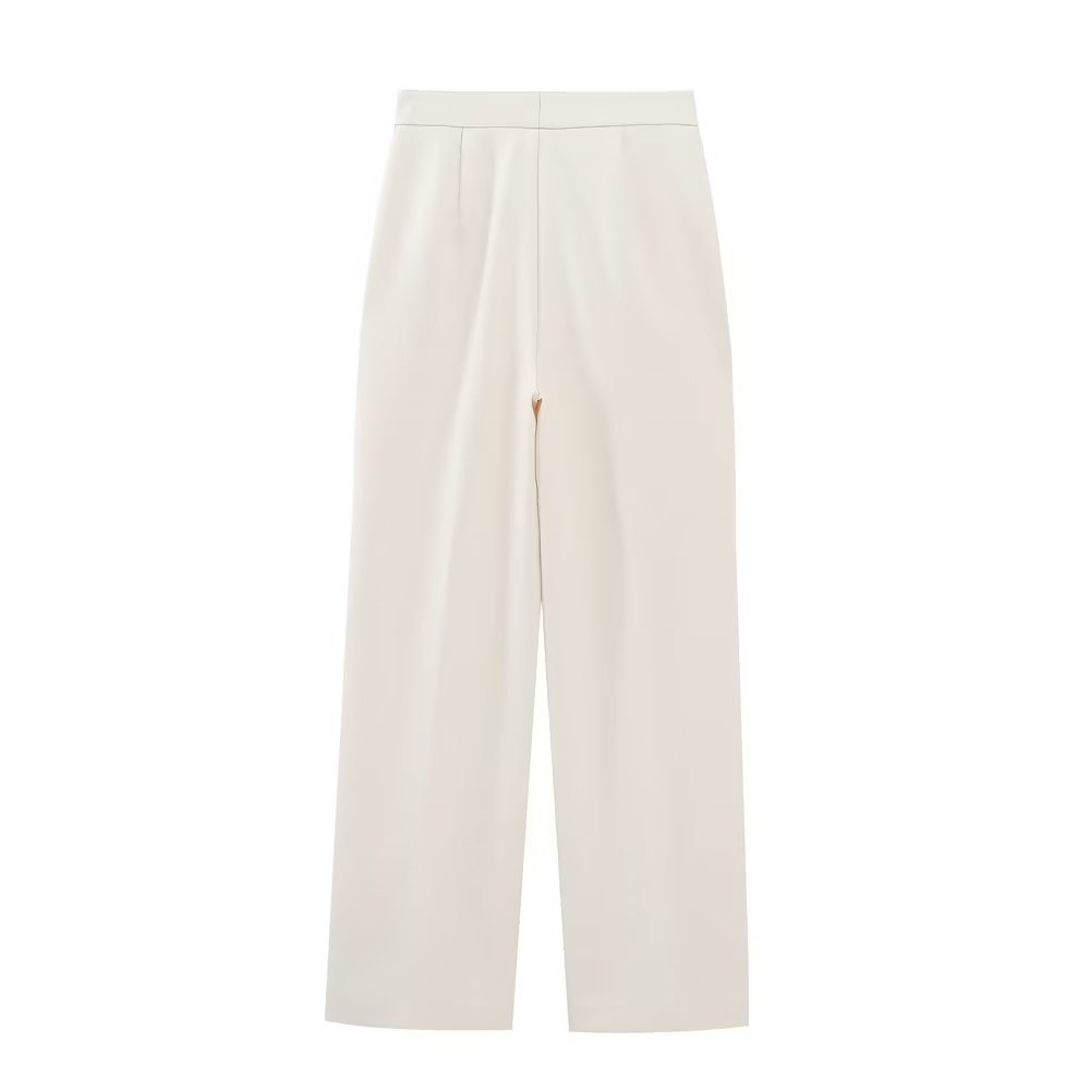 Marie – Lange Dubbelgerijpte Blazer voor Dames