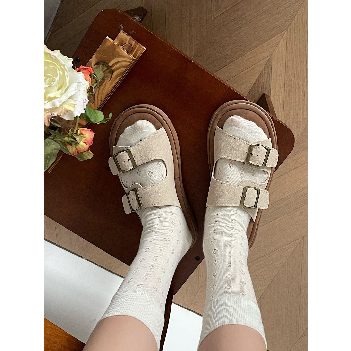 Rose – Casual Platform Antislip Strand Slippers voor Zomer