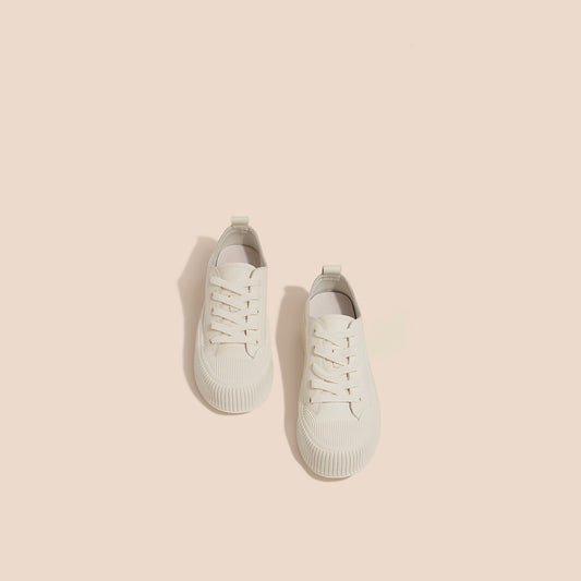 Victor – Casual Witte Vegan Leren Sneakers