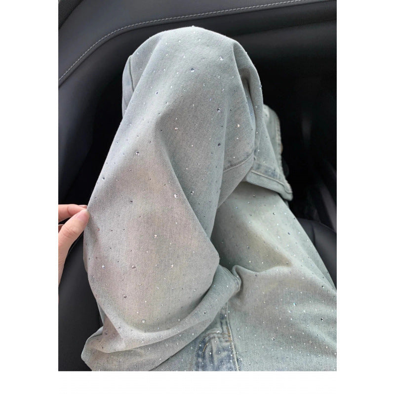 Phoebe – Slim-fit Jeans met Diamanten