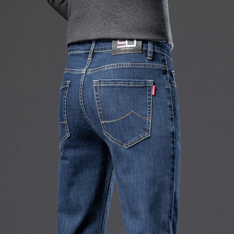 Gabriel – Rechte Slim Fit Jeans voor Mannen met Fleece Voering