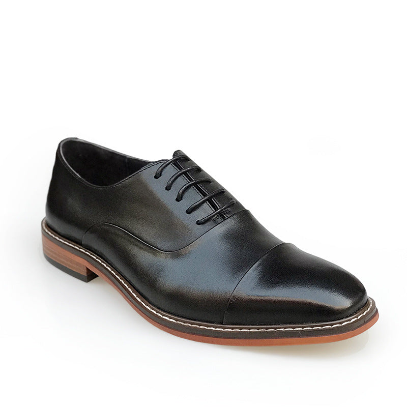 Jeff – Vintage Bruine Oxford Schoenen van Premium Vegan Leer