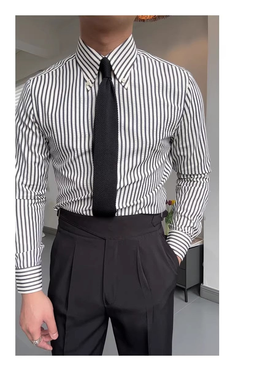 Howard – Slim Fit Gestreept Overhemd voor Heren