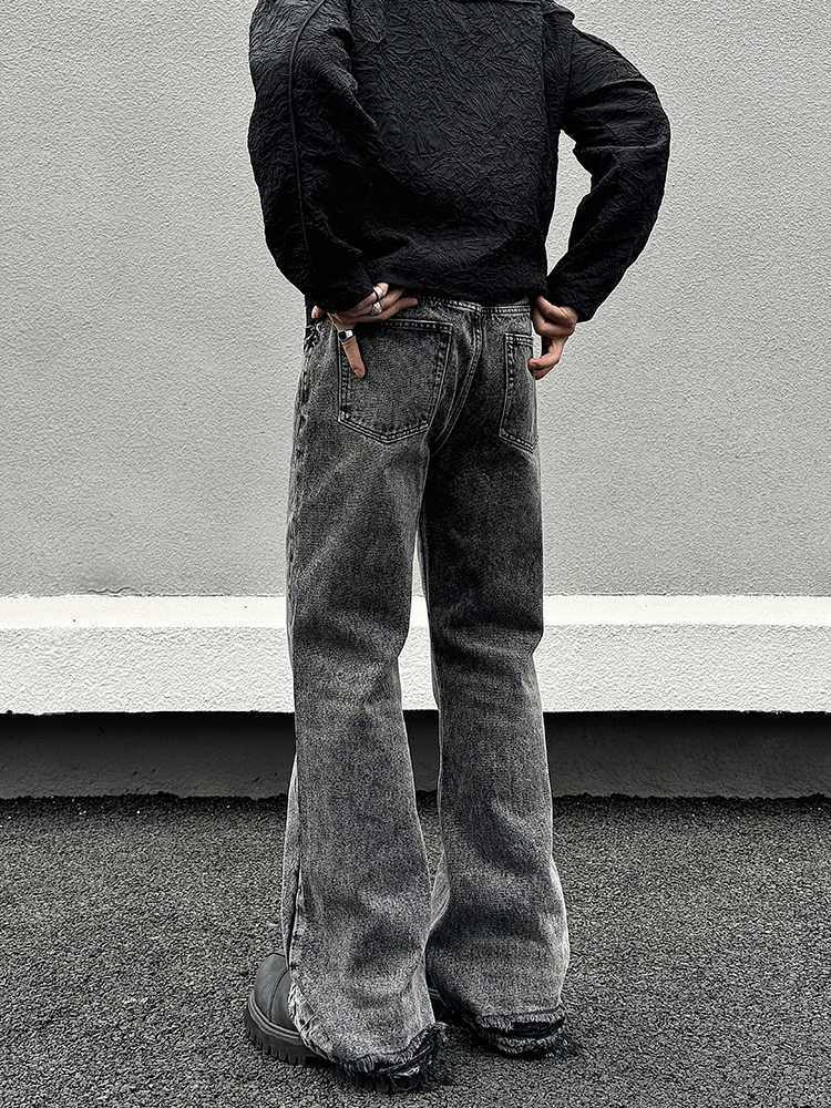 Simon – Grijze Skinny Jeans met Versleten Look