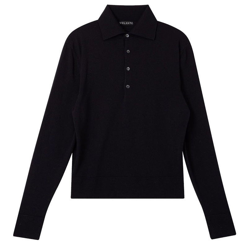 Kevin – Slimfit Lange Mouwen Katoenen Poloshirt