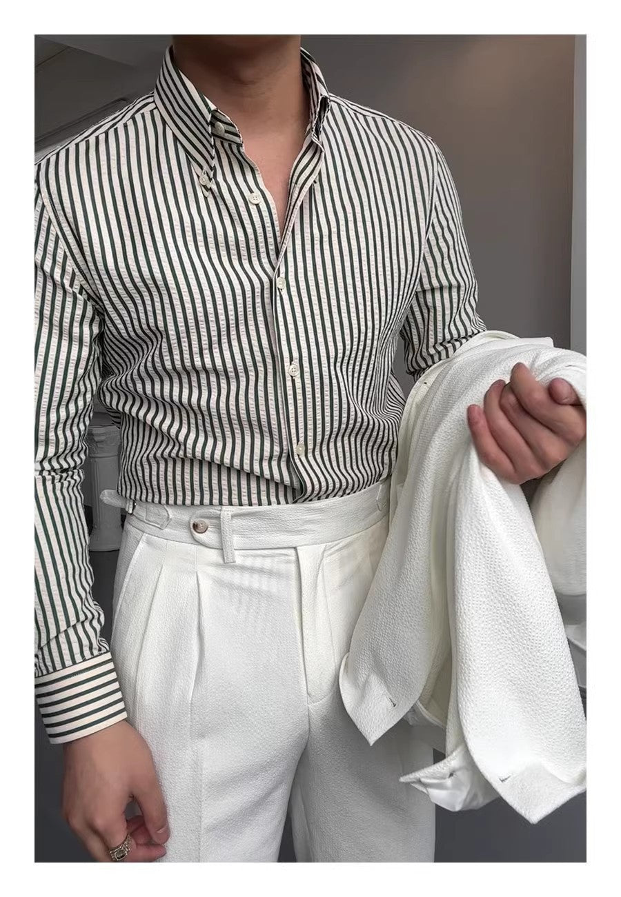 Howard – Slim Fit Gestreept Overhemd voor Heren