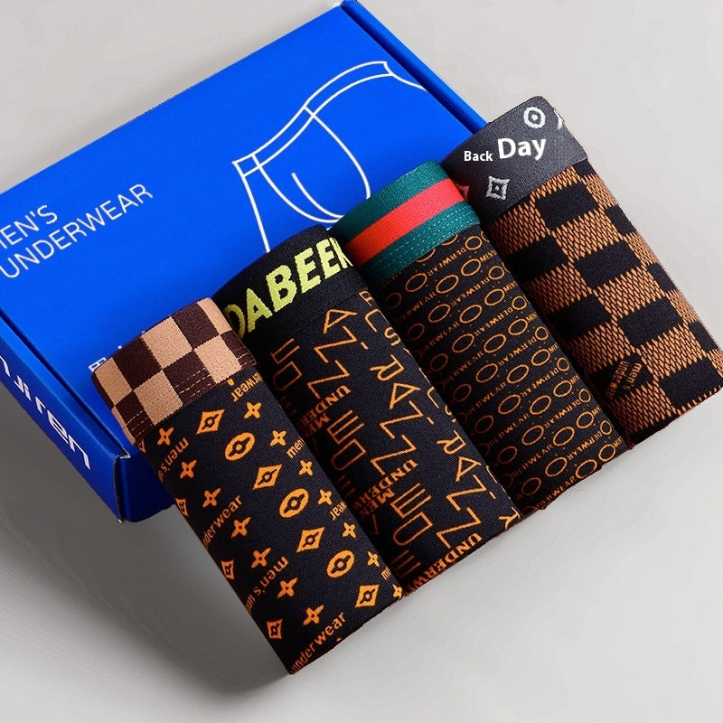 Adam – Vierpack Gestreepte Naadloze Herenshorts