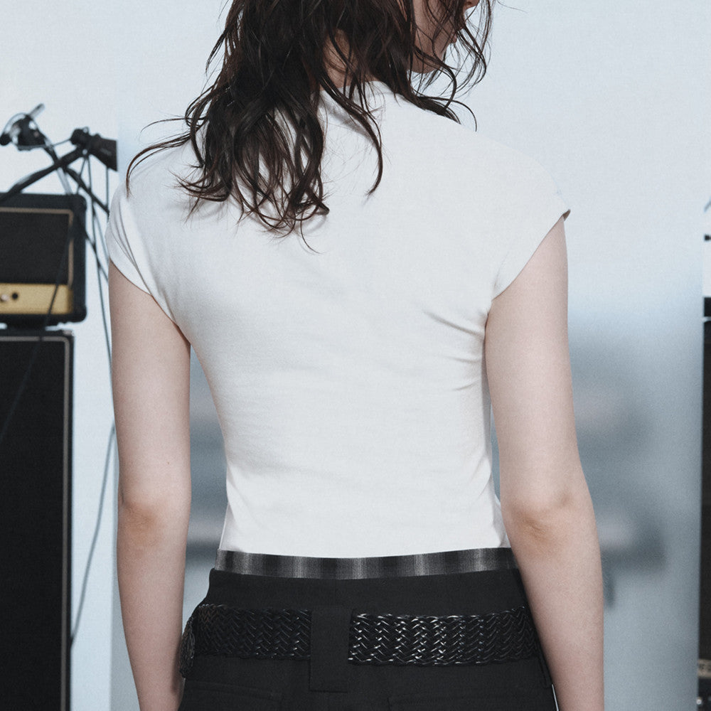 Abigail – Huidvriendelijk Slim Fit T-shirt met Korte Mouwen