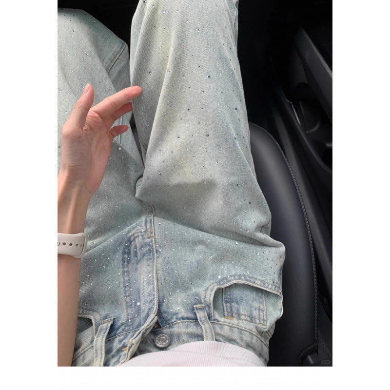 Phoebe – Slim-fit Jeans met Diamanten