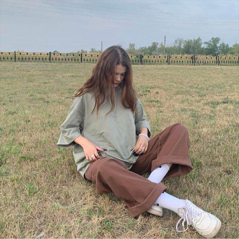 Roy – Retro Bruine Jeans met Hoge Taille