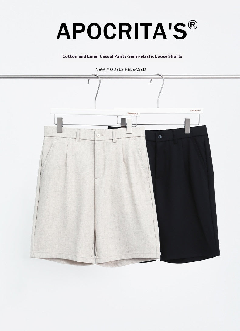 Harry – Eenvoudige Katoen Linnen Korte Broek voor Mannen