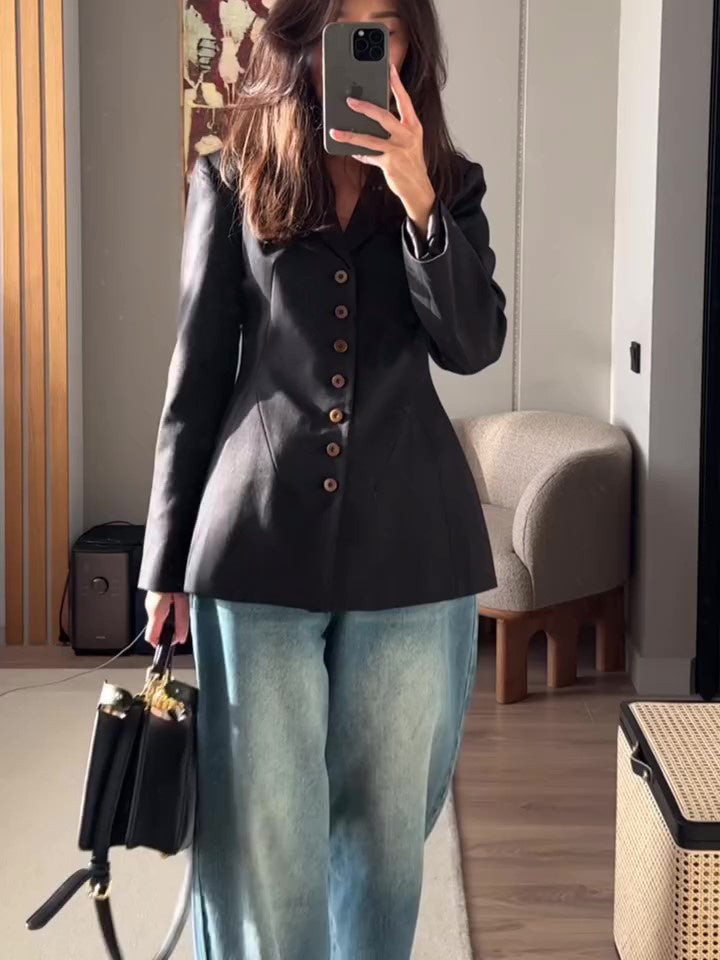 Isaac – Elegante Enkrij Blazer voor Mannen