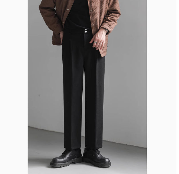 Darren – Losse Rechte Broek Koreaanse Stijl