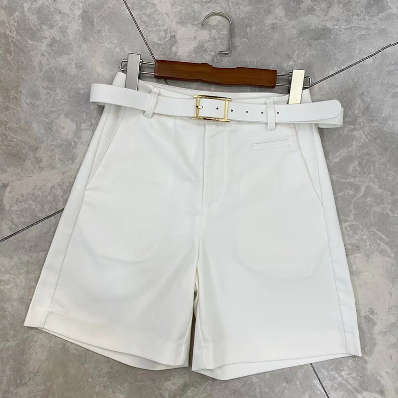 Marion – Hoge Taille Dunne Plus Size Korte Broek