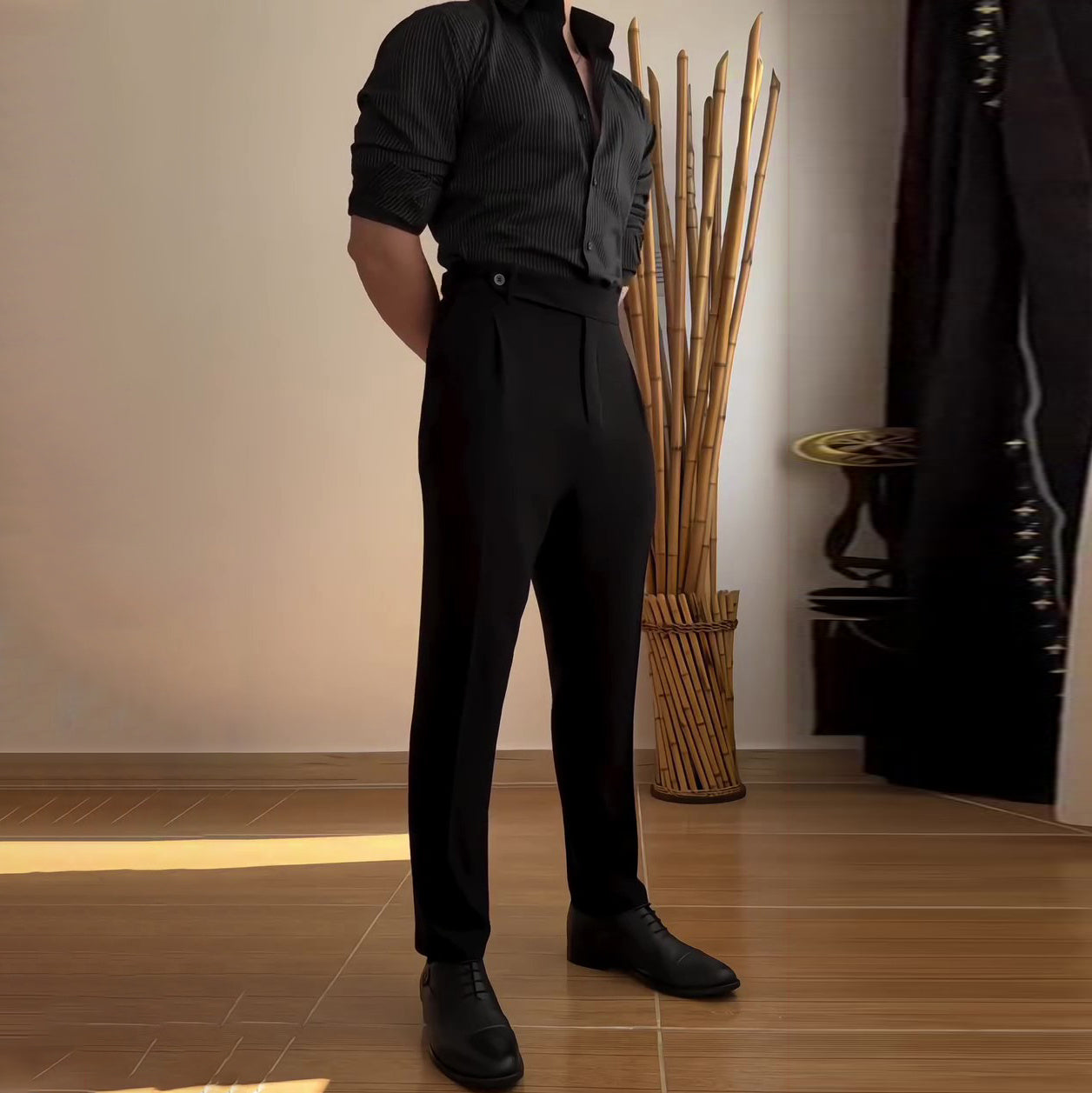 Ryan – Rechte Broek voor Heren met Business Casual Stijl