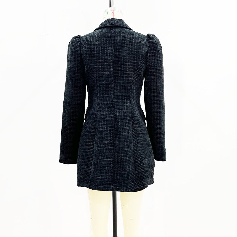 Margaret – Getailleerde Blazerjurk met Klassieke Kraag