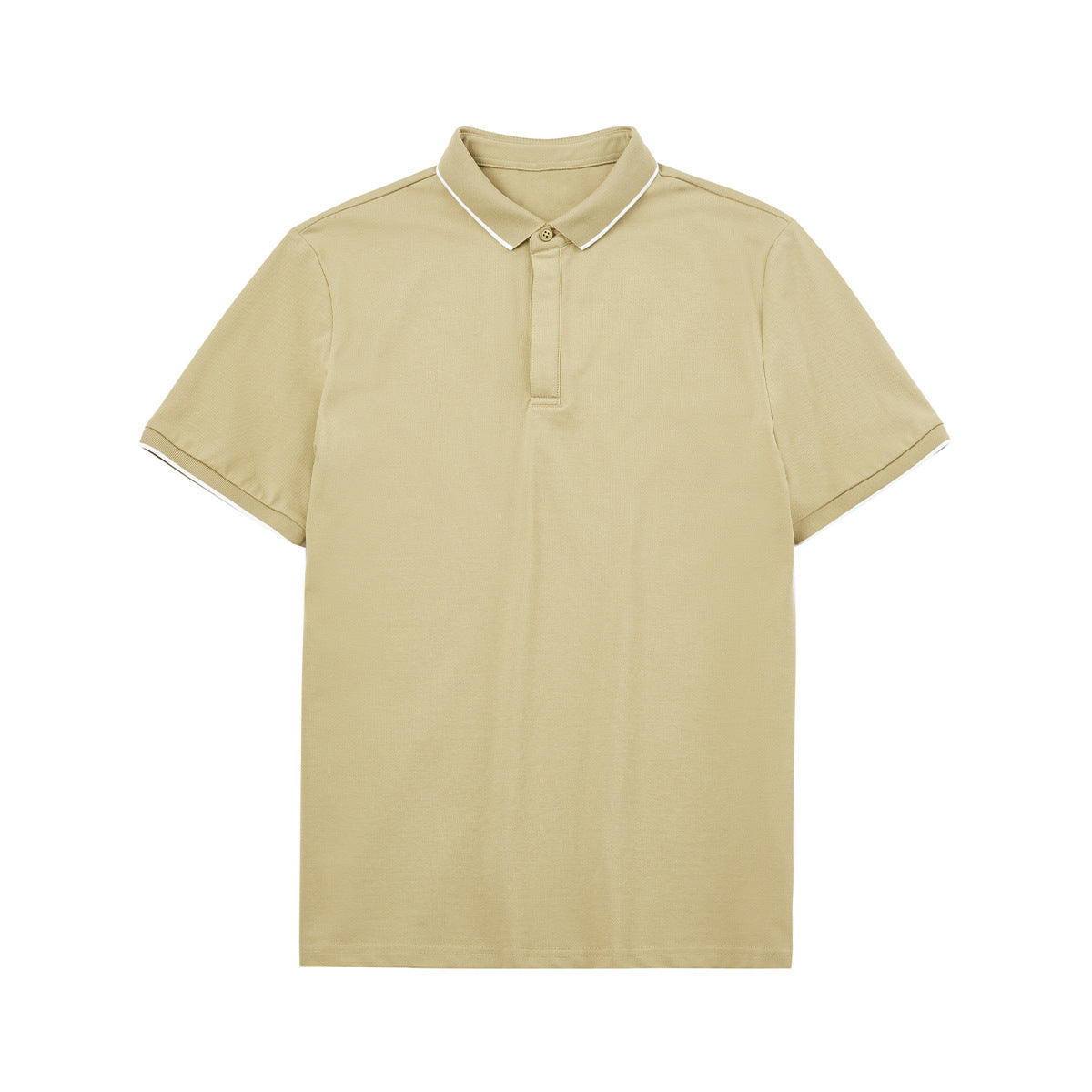 Kenneth – Gestreepte Polo met Contrasterende Kleur Kraag